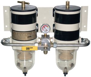 Racor 75900fhx2 fgx-dual ff/ws,rotary valve