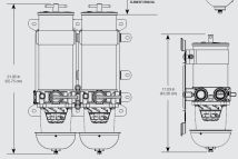 Racor 75900VMA10 Duplex Fuel Filter Water Separator Marine